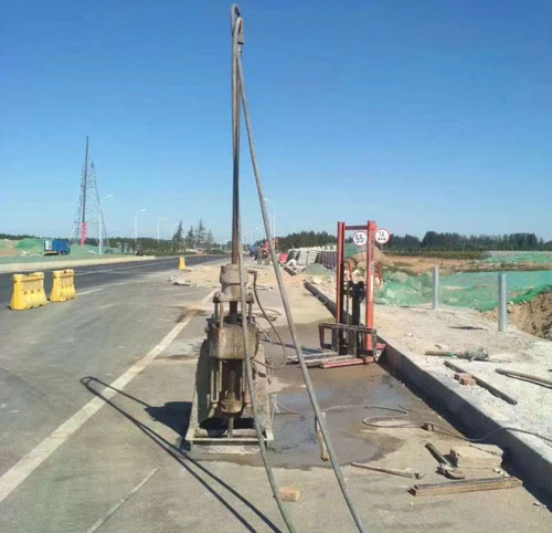 南昌公路高聚物注浆加固